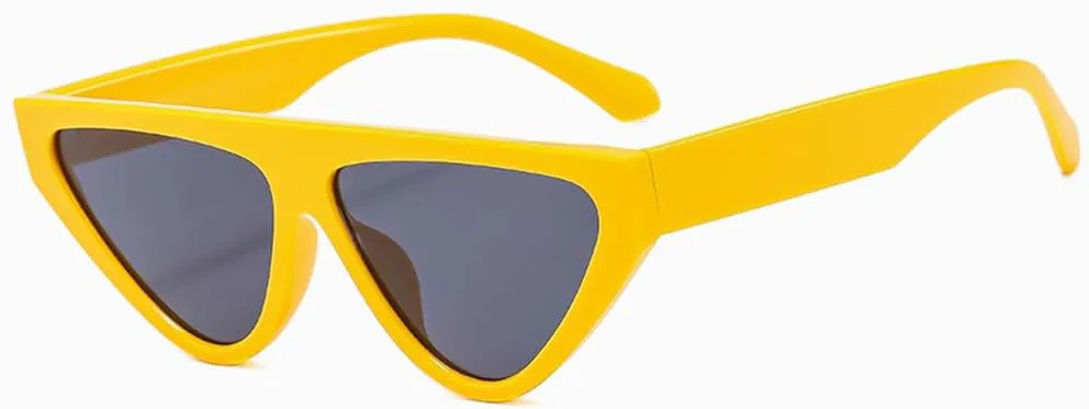 

Женские солнцезащитные очки в треугольной металлической оправе «кошачий глаз», стильные, небольшие, модные, цвета океана, с защитой от УФ-излучения UV400 HVTVTLA, C5