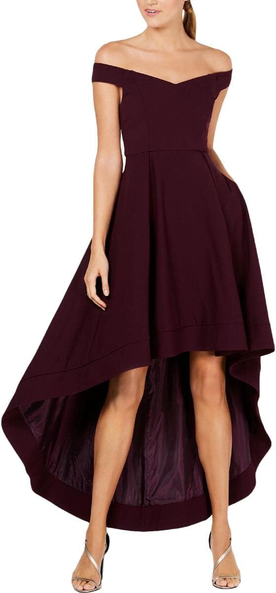 

Женское платье Calvin Klein Sweetheart с открытыми плечами и асимметричным лифом, Aubergine