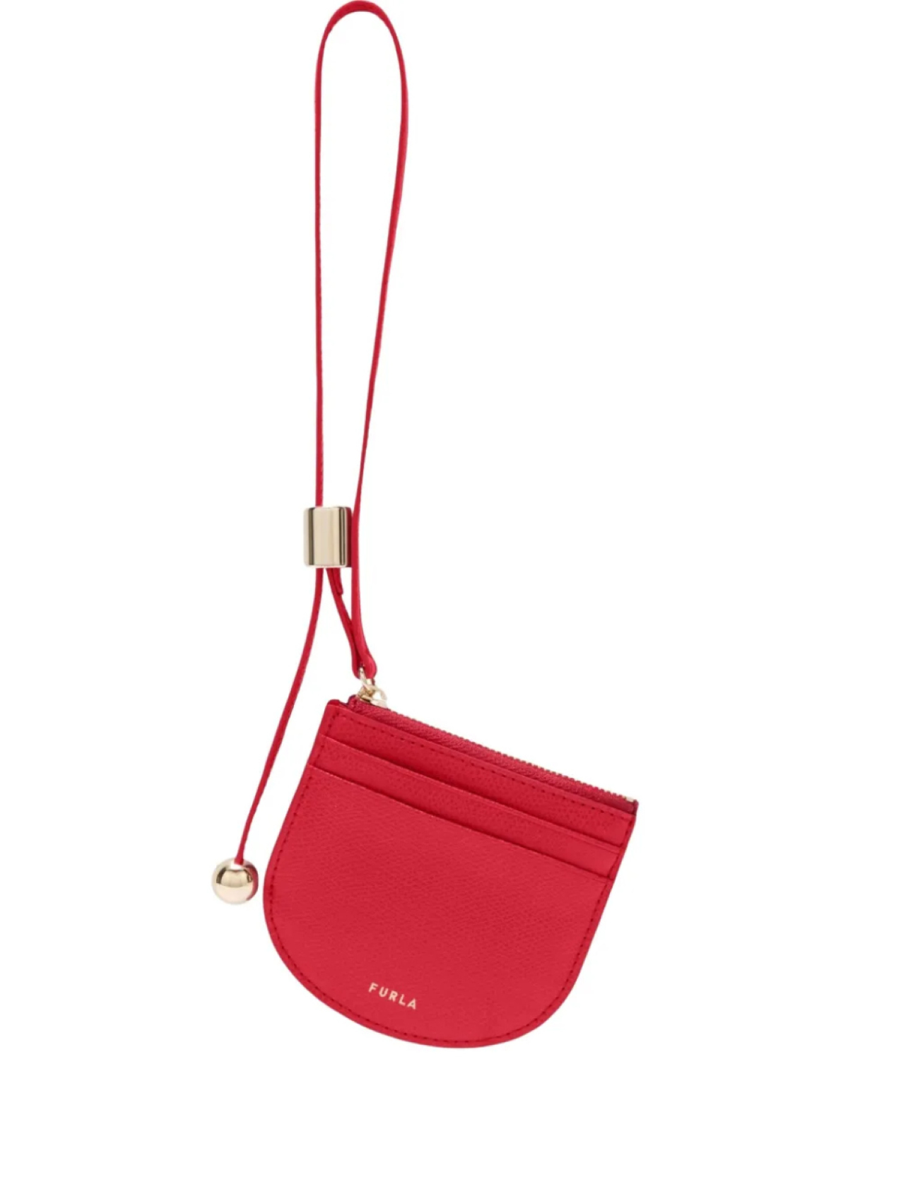 

Держатель для карт Furla Laura изогнутый, маленький, красный