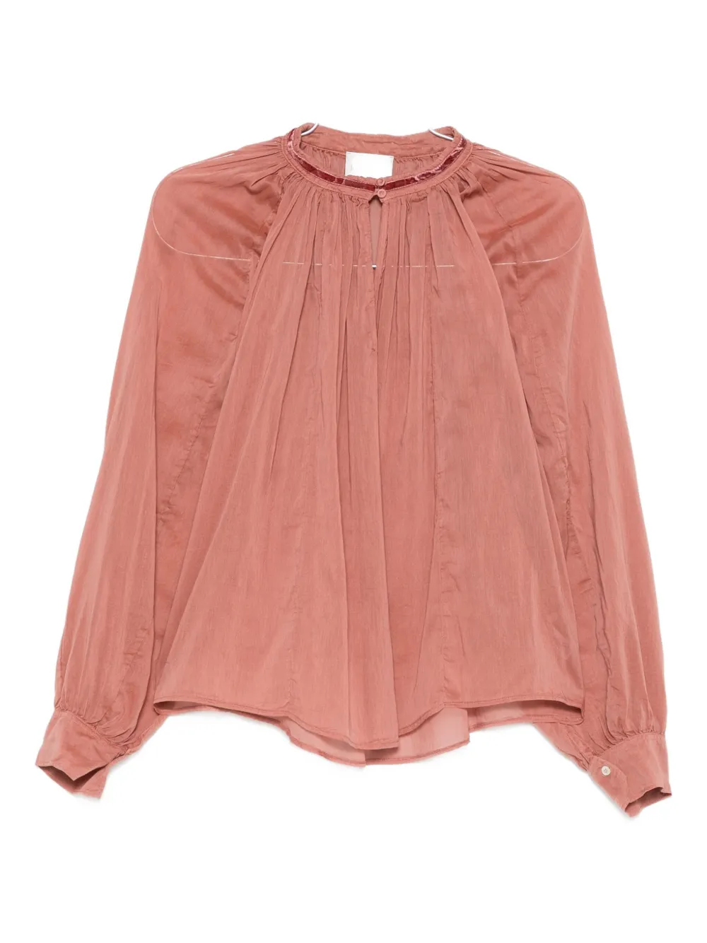 

Плиссированный топ Forte Forte, розовый