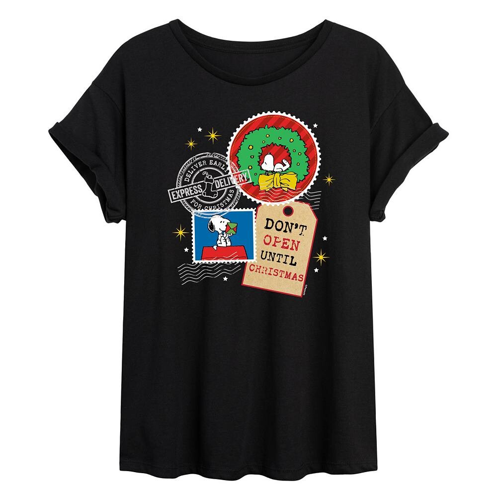 

Огромная футболка Peanuts Snoopy для юниоров не откроется до Рождества Licensed Character, черный