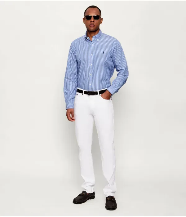 Рубашка custom fit Polo Ralph Lauren, синий — фото 2