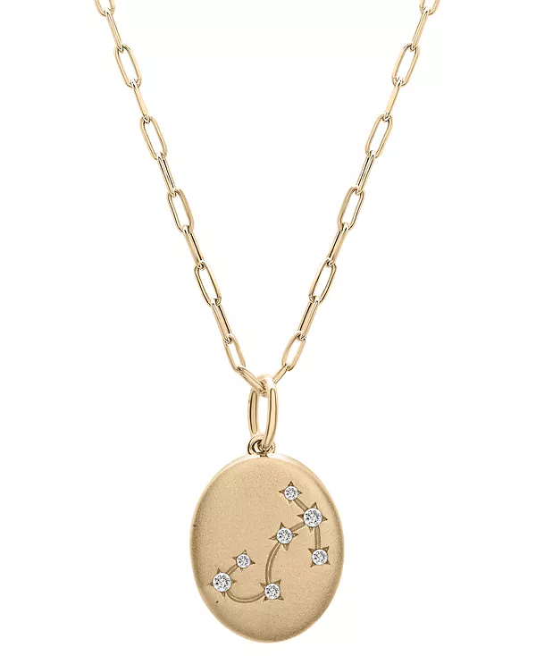 

Ожерелье с бриллиантовым кулоном в виде созвездия зодиака 18 дюймов (1/20 карата) из 10-каратного желтого золота, эксклюзивно в Macy's Wrapped, scorpio