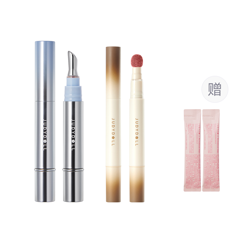 

Комплект для губ с чистым тоном и стойким тинтом, глянцевое покрытие, легко растушевывается Judydoll