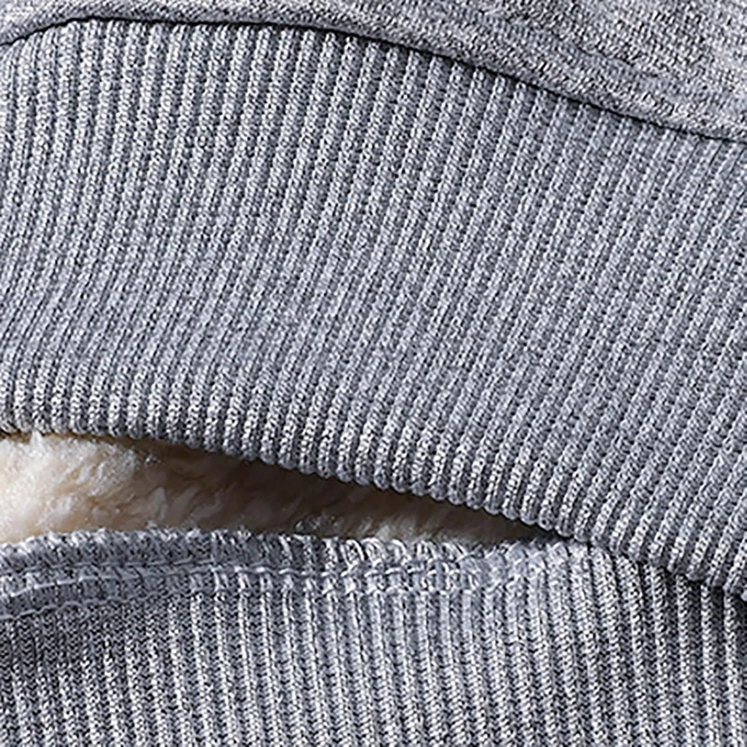 Толстовка с молнией на четверть для мужчин Casual Sherpa Fleece Lined — фото 4