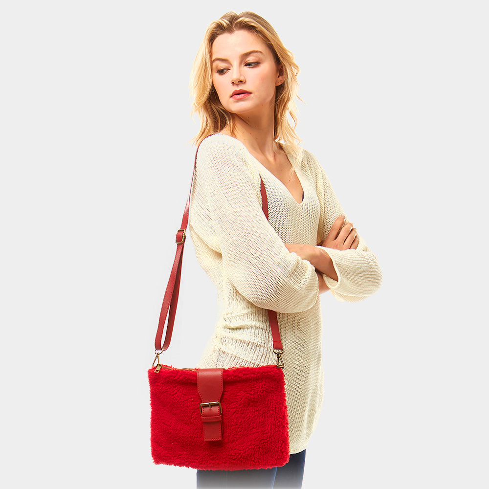 

Сумка через плечо из флиса Sherpa FASHNZFAB, красный