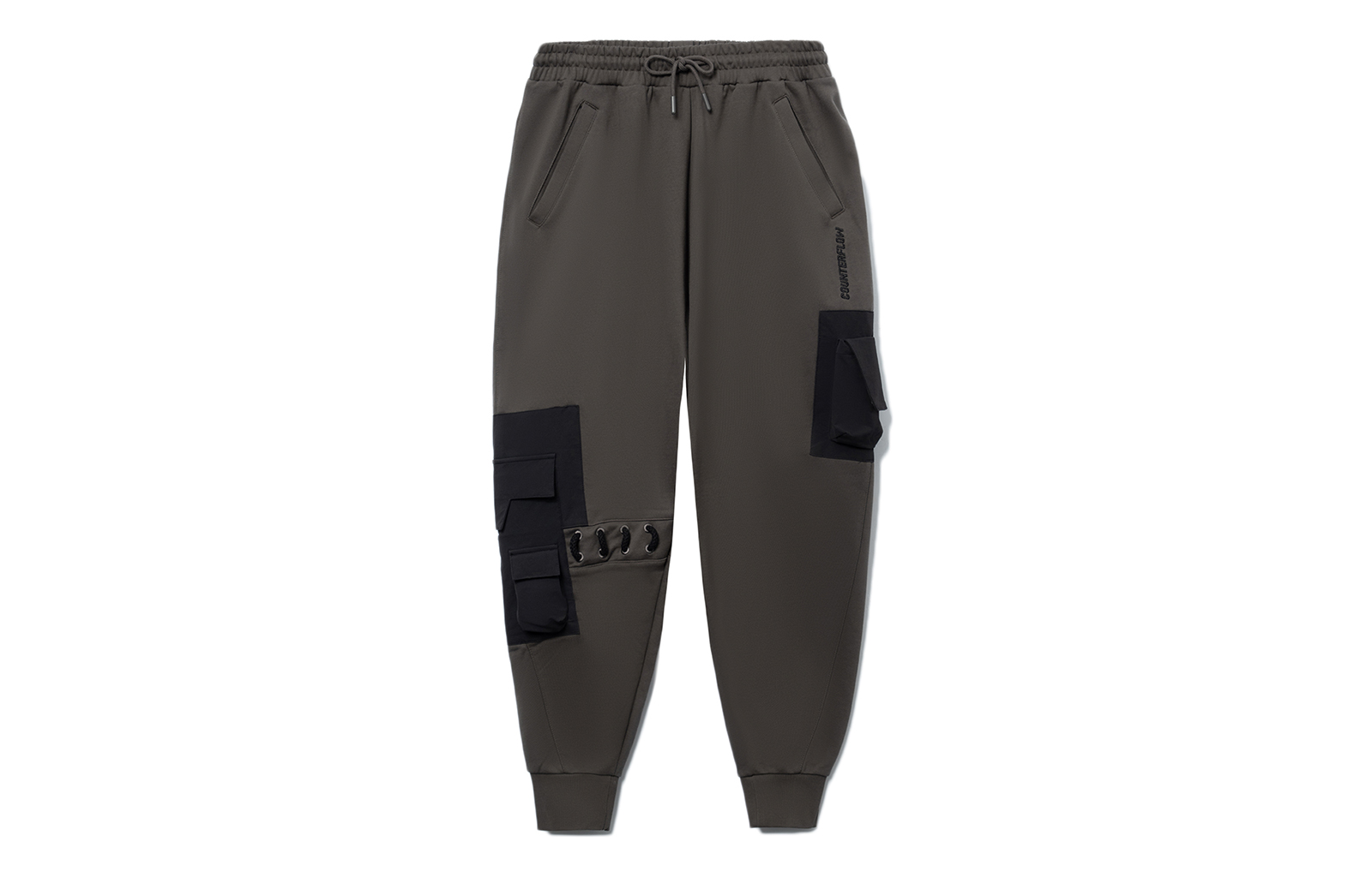 

Трикотажные спортивные брюки LiNing CF Tracing, мужские, серые, для улицы, Road Gray