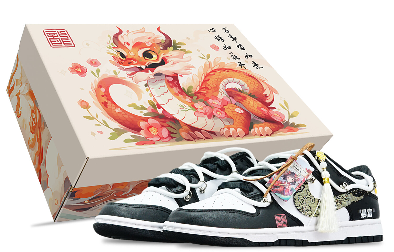 

Кроссовки Nike Dunk Skateboard Shoes Men Low-Top Black White