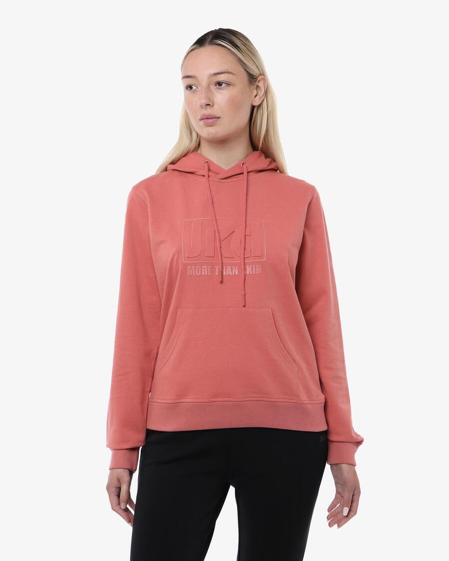 

JAKED Женская хлопковая толстовка для фитнеса цвета терракоты