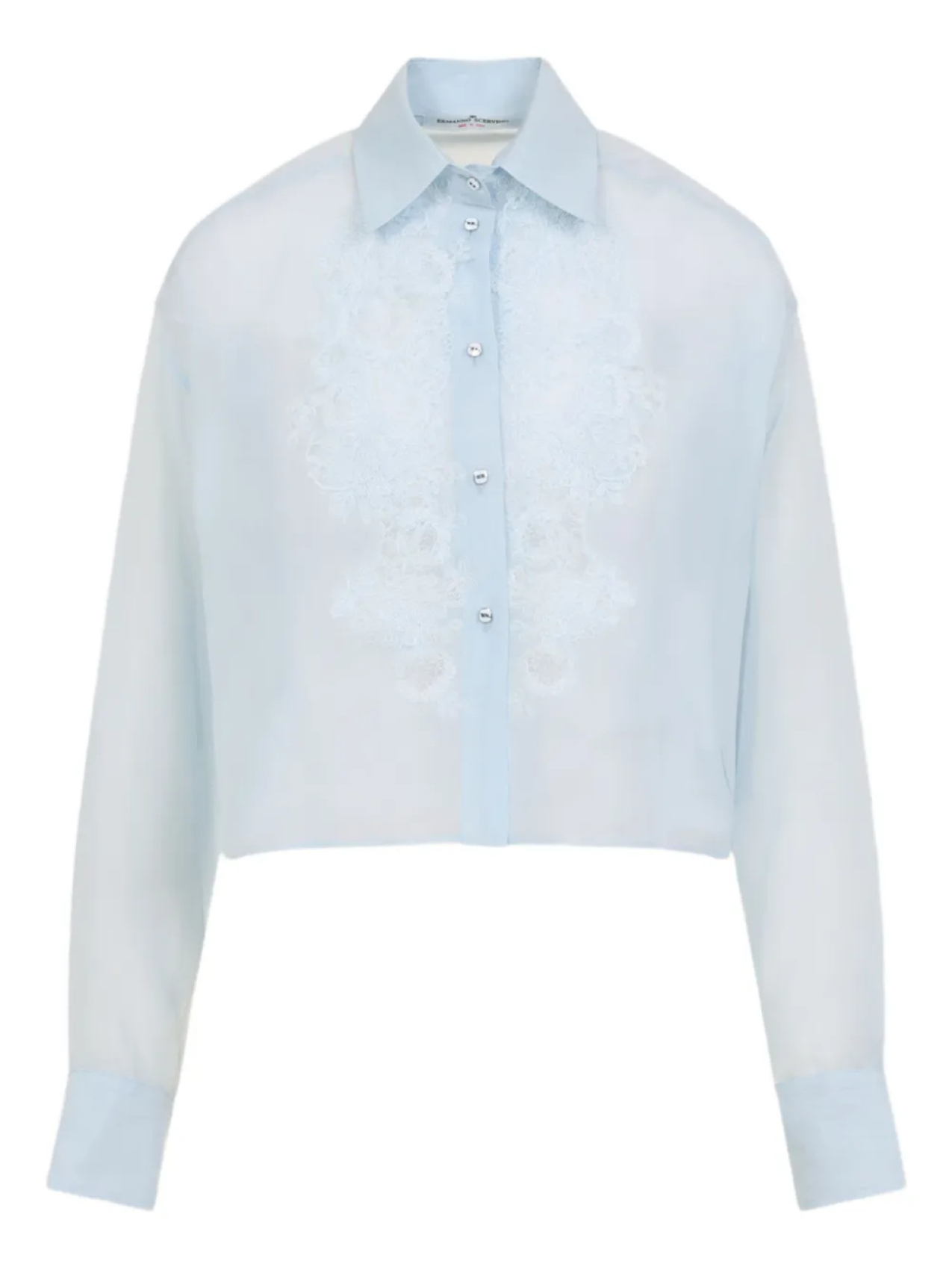 

Укороченная рубашка Ermanno Scervino, синий