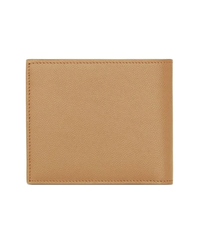 

Кошелек из кожи Grain de Poudre с логотипом Saint Laurent, белый