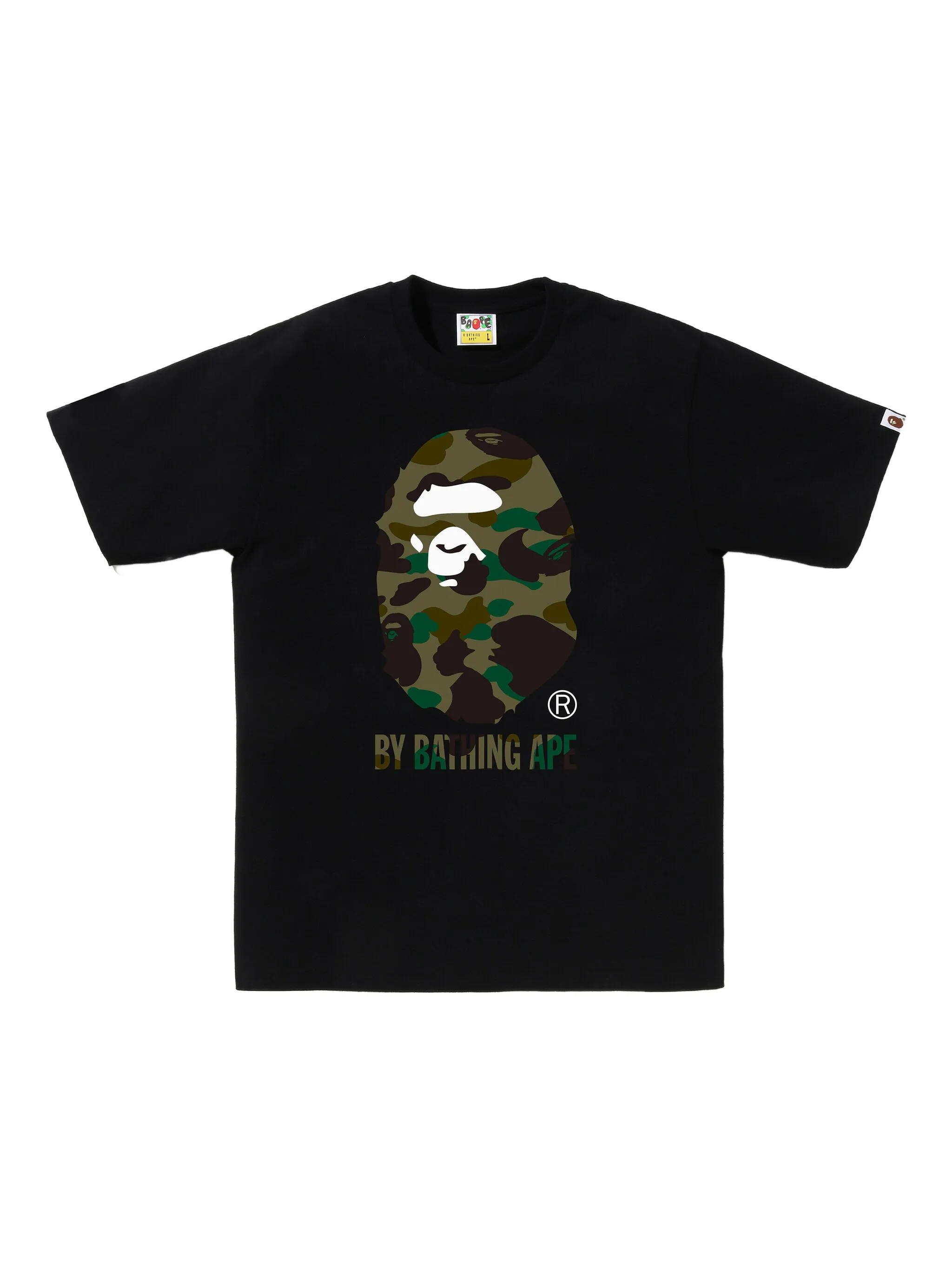 

Футболка с камуфляжным принтом A Bathing Ape, черный
