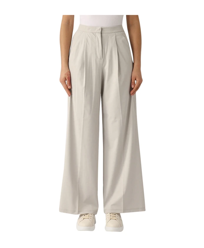 

Широкие брюки-палаццо цвета слоновой кости Max Mara, бежевый