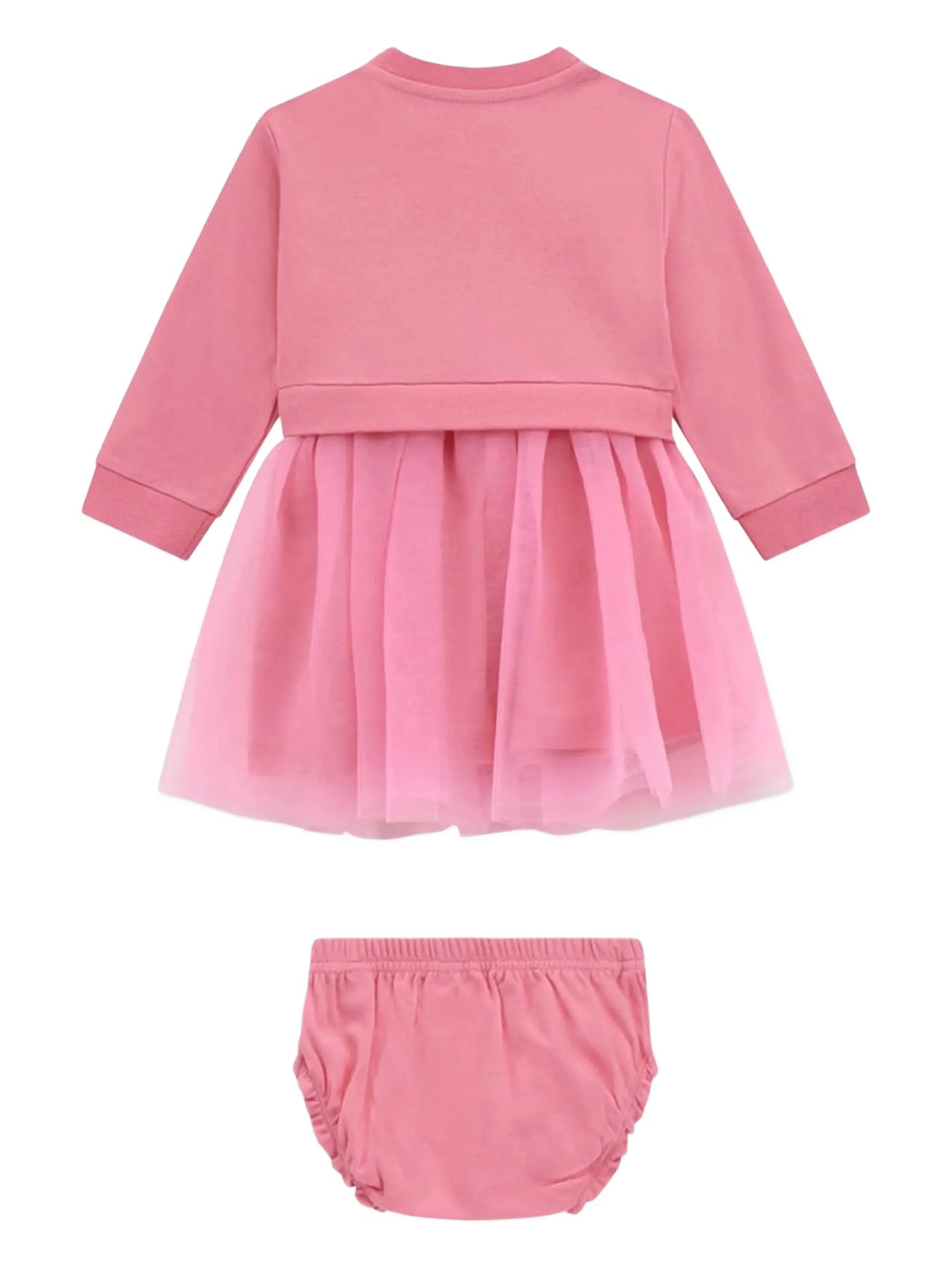 

Платье с оборками Guess Kids, розовый