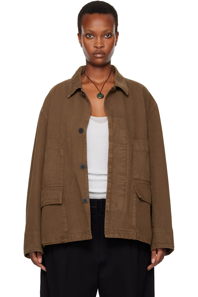 

Полевая джинсовая куртка Le17Septembre, коричневый