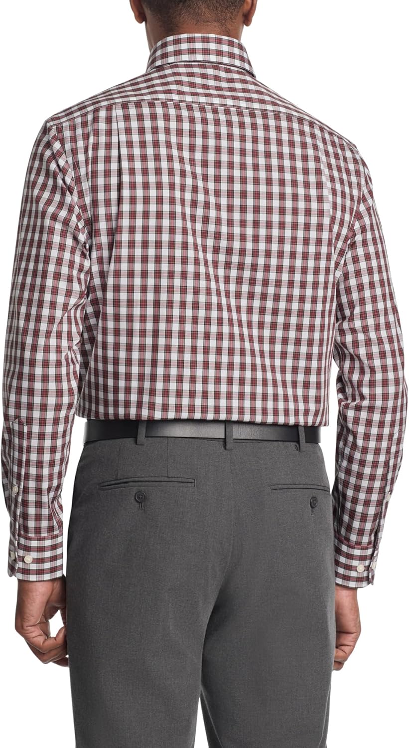 Мужская классическая рубашка Tommy Hilfiger Essentials, красный мульти — фото 2