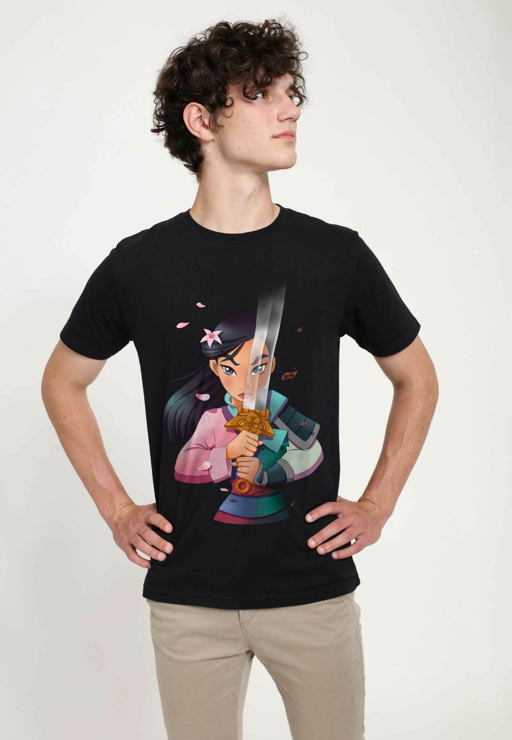 

Футболка с принтом MULAN ANIME MULAN UNISEX Henry Tiger, черный