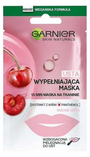 

Увлажняющая маска для губ «Вишня» 1 шт. Garnier, Skin Naturals