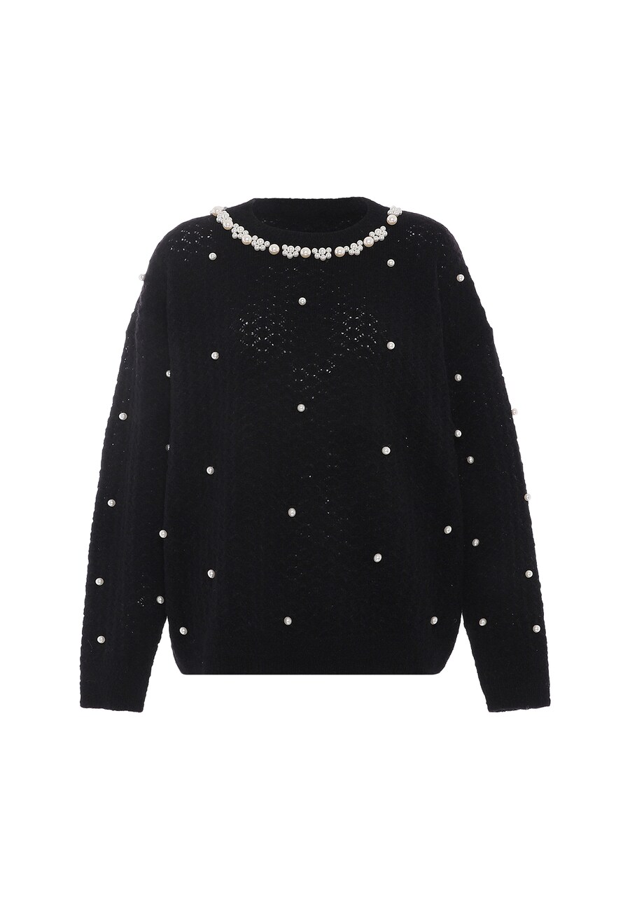 

Тонкий вязаный свитер faina Sweater, черный