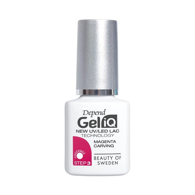 

Гель-Лак для ногтей Gel iq uv/led Depend, цвет magneta carving, 5 мл