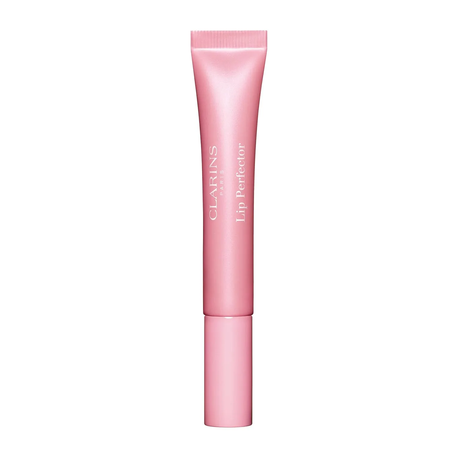 Блеск для губ Clarins Lip Perfector | Увлажняющий и придающий объем губам пептидный блеск | Мгновенный блеск с полупрозрачным мерцающим финишем | Нелипкая текстура с ароматом ванили | 0,35 унции, 21 Soft Pink Glow - Pearly Light Pink
