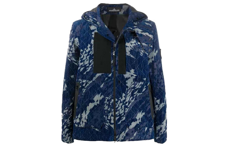 

Куртка мужская Stone Island, сине-камуфляжный