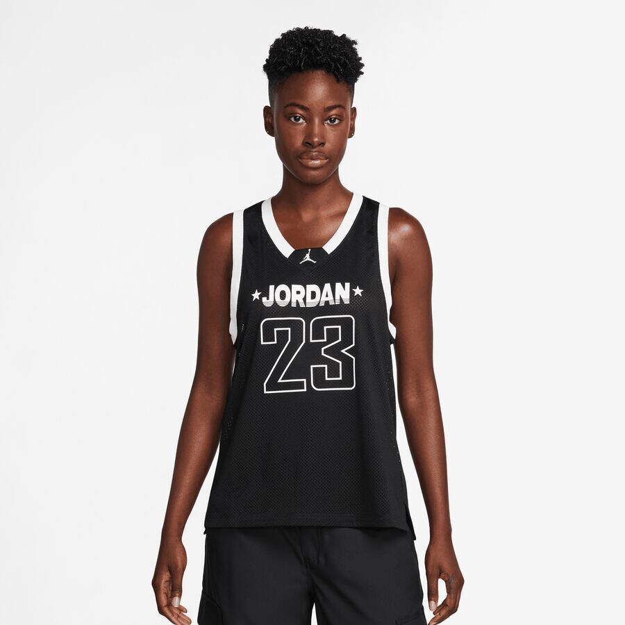 

Майка Jersey 23 Tank 2 JORDAN, цвет black/white/white