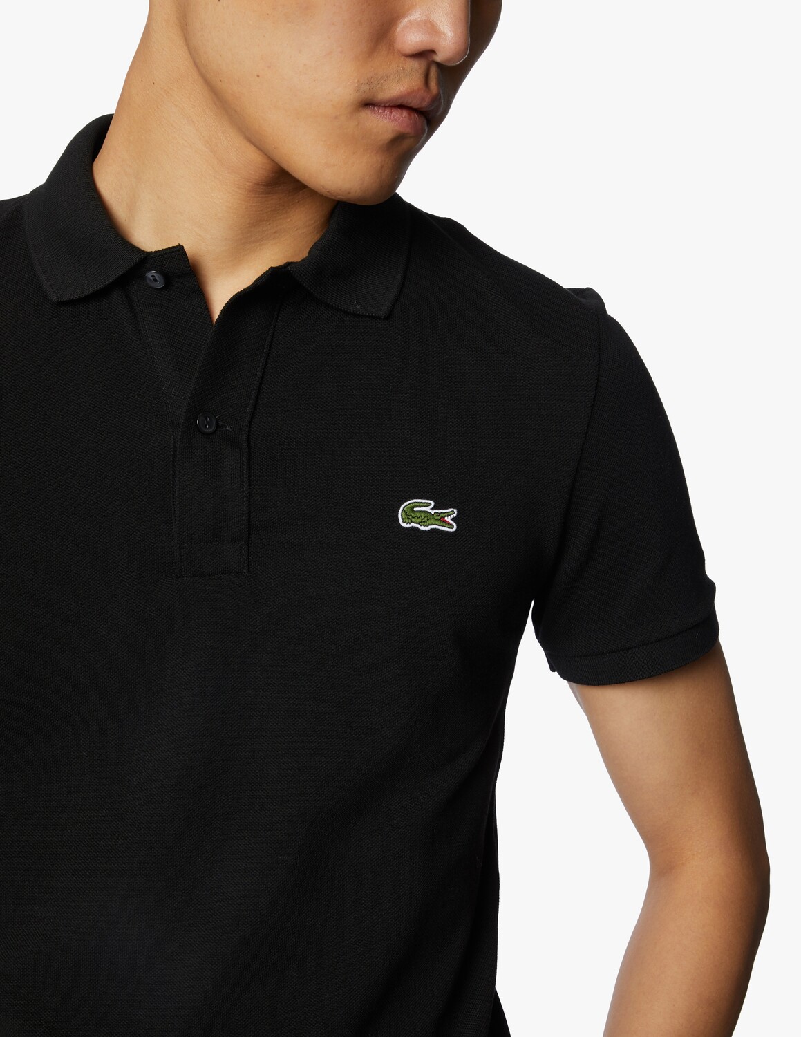 Поло Lacoste Nero приталенного кроя, 100% хлопок — фото 4