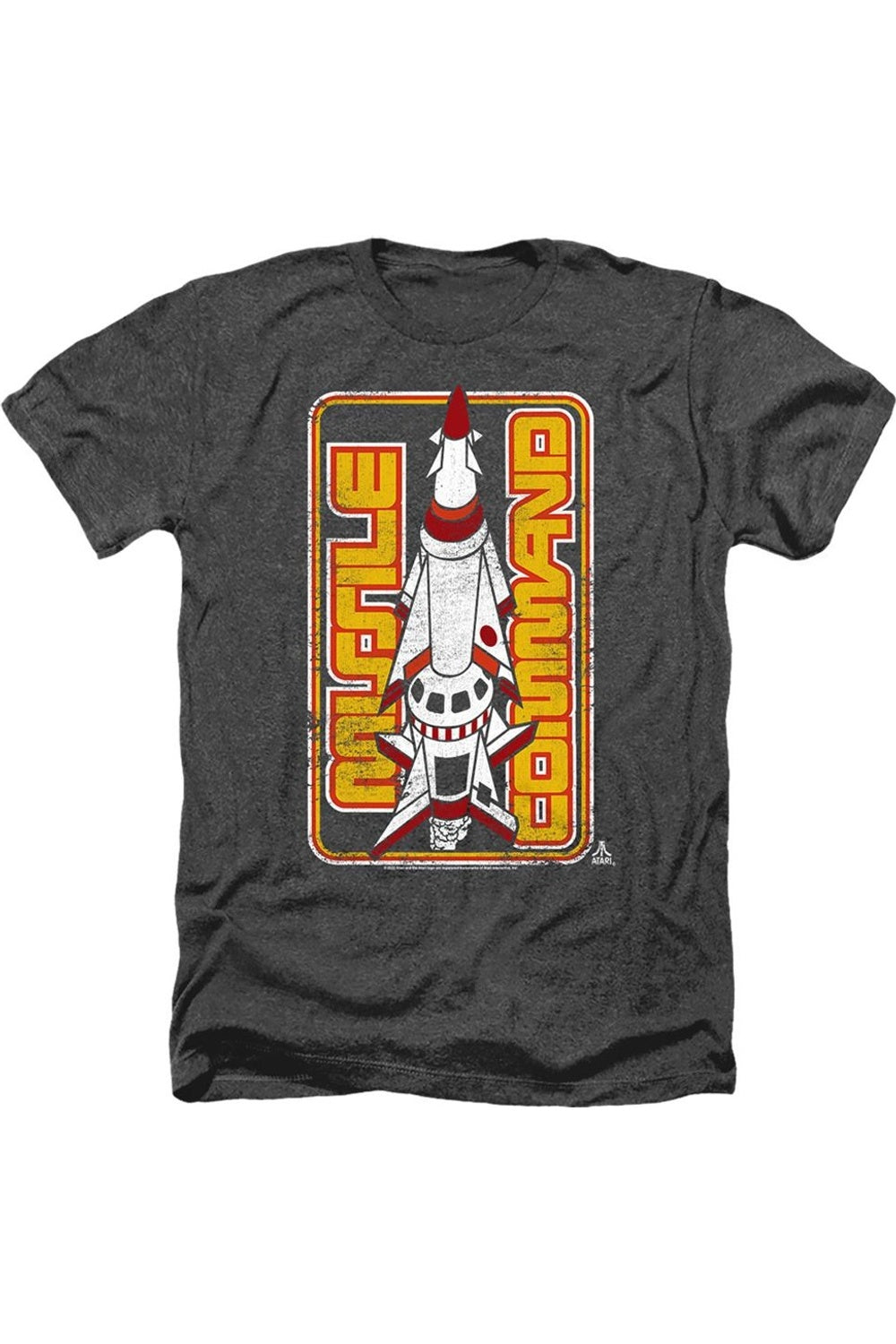 

Футболка Atari Missile Adult Heather Gildan, черный
