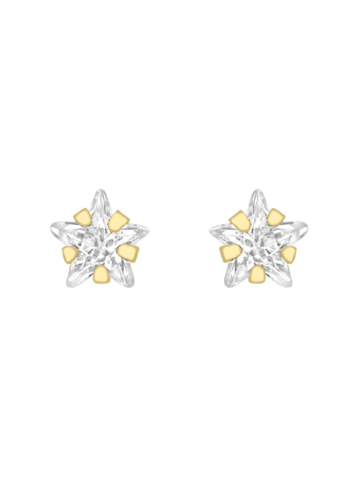 

375 Золотые серьги в форме звезды Lucardi