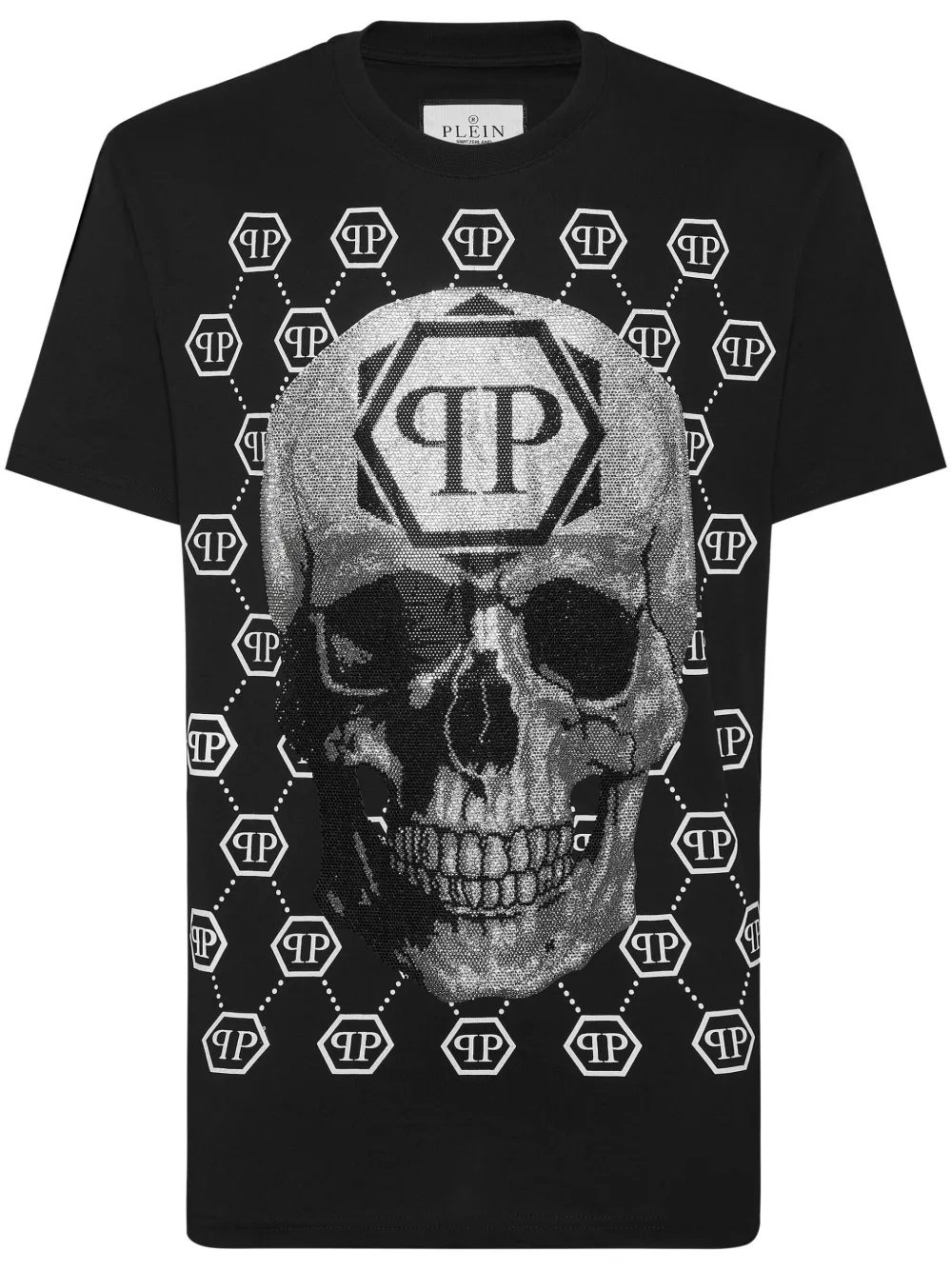 

Футболка с декором Skull Philipp Plein, черный