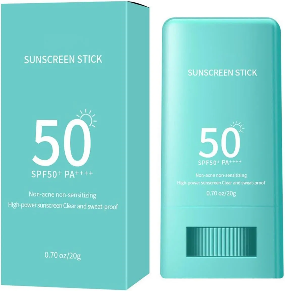 Солнцезащитный стик для чувствительной кожи SPF 50 Generic, голубой, 50 г