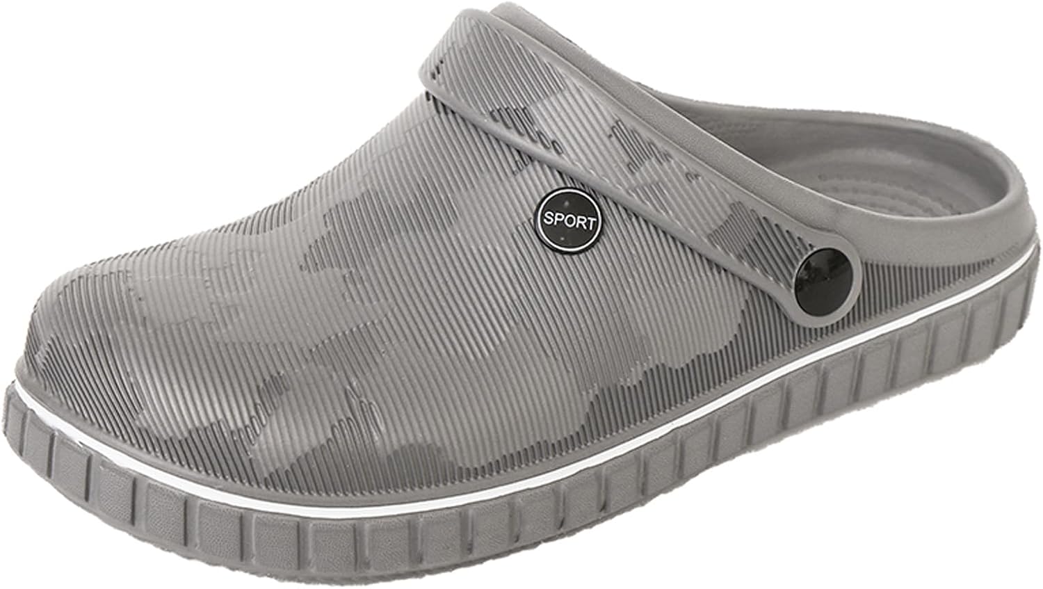 

Мужские легкие сандалии FLIOZY для сада, удобные шлепанцы на открытом воздухе, нескользящие пляжные и бассейновые туфли, повседневные сабо для работы в саду, путешествий и ежедневной носки, серый