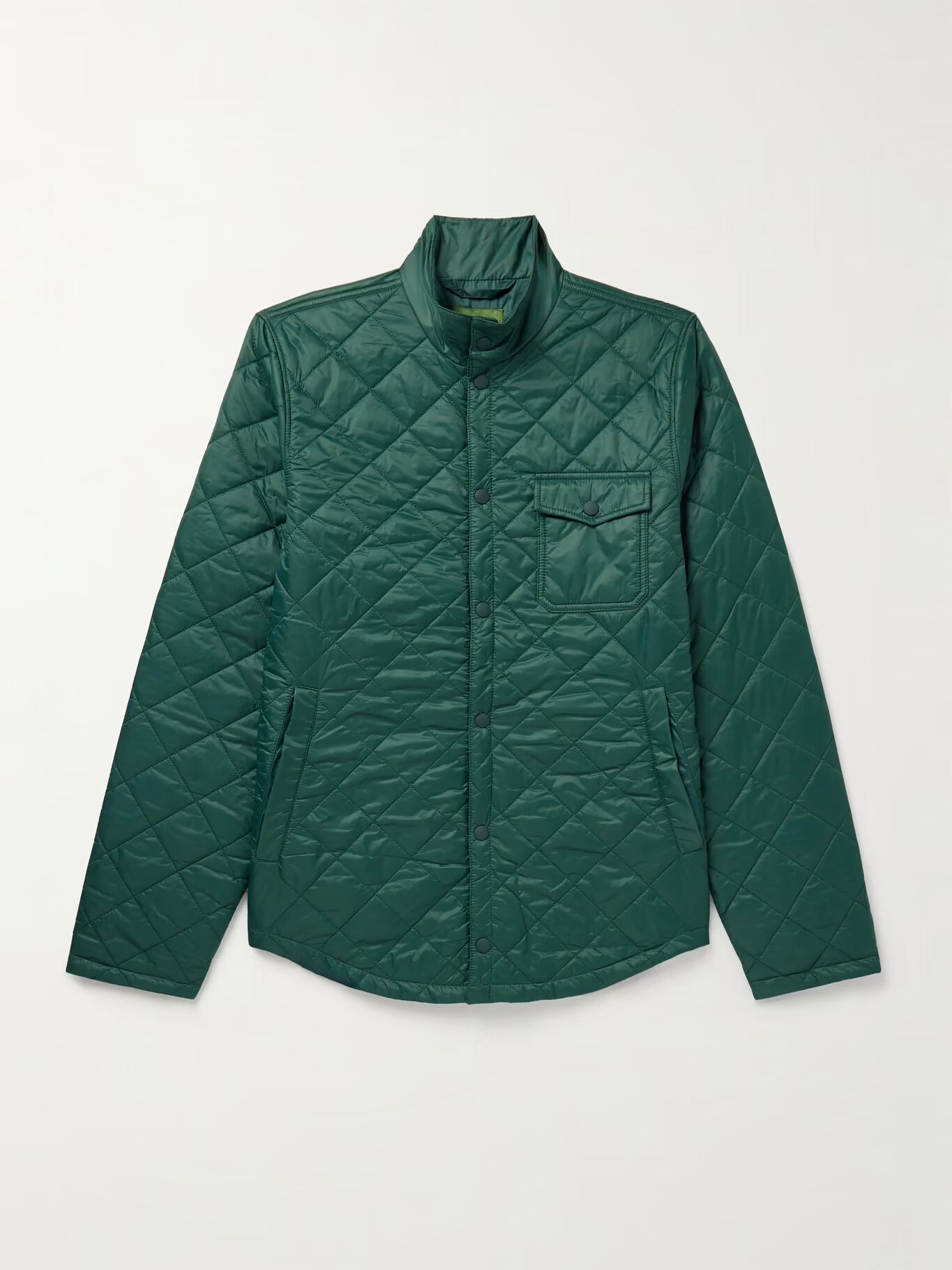 

Куртка Traveler's Slim-Fit из стеганого нейлона Cashpad SID MASHBURN, темно-зеленый