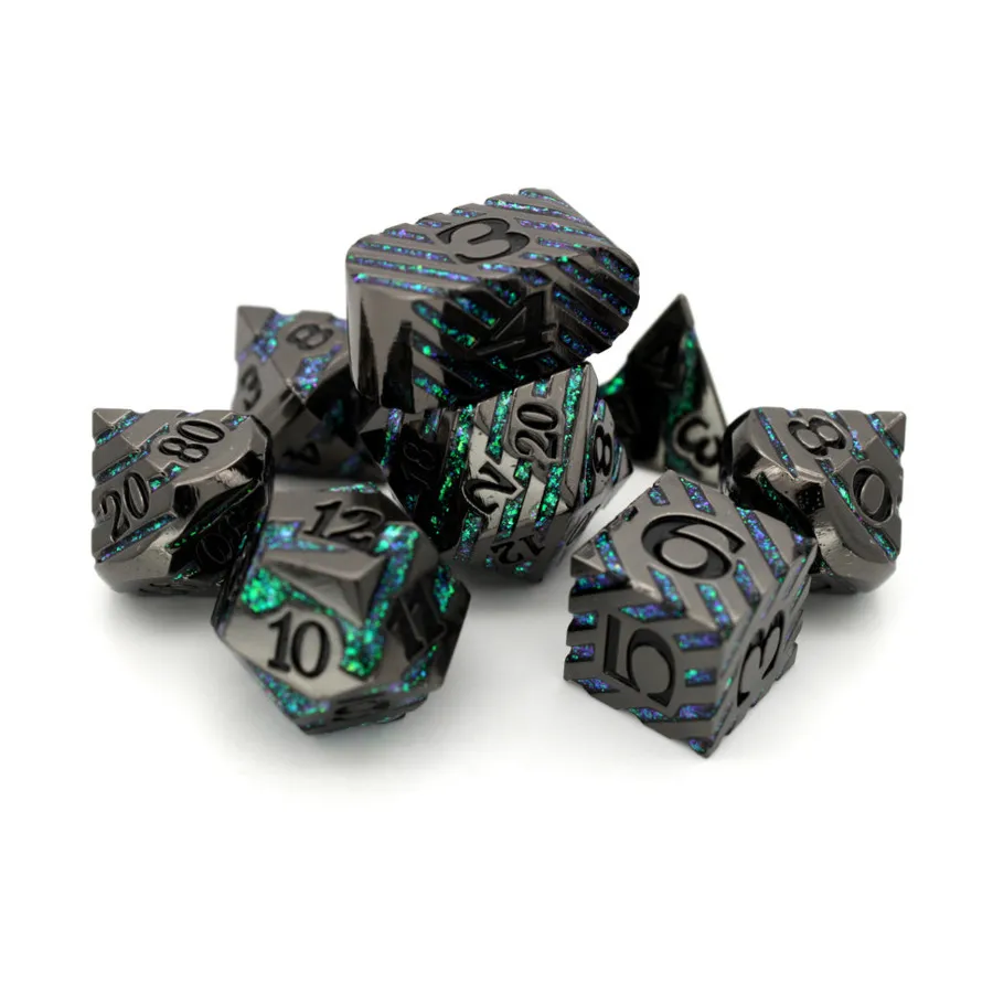 

Уличные кредиты Poly Set (8), Wood and Metal Dice (Dice Envy)