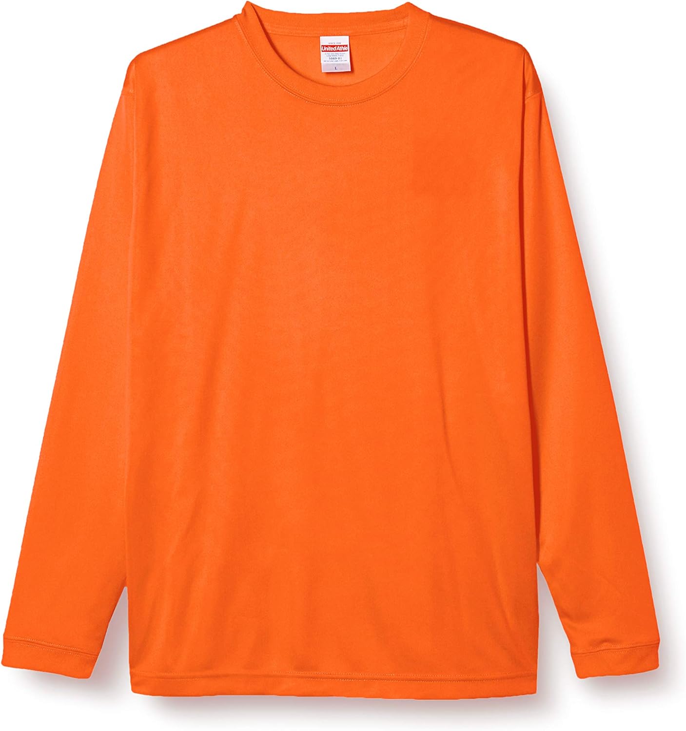 

Футболка с длинными рукавами United Athle унисекс для взрослых United Athle 4,7 унции, с эффектом сухого прикосновения и шелковистой текстурой, оранжевый