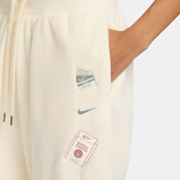 Штаны x naomi osaka phoenix с высокой талией, свободные спортивные штаны Nike, белый — фото 2