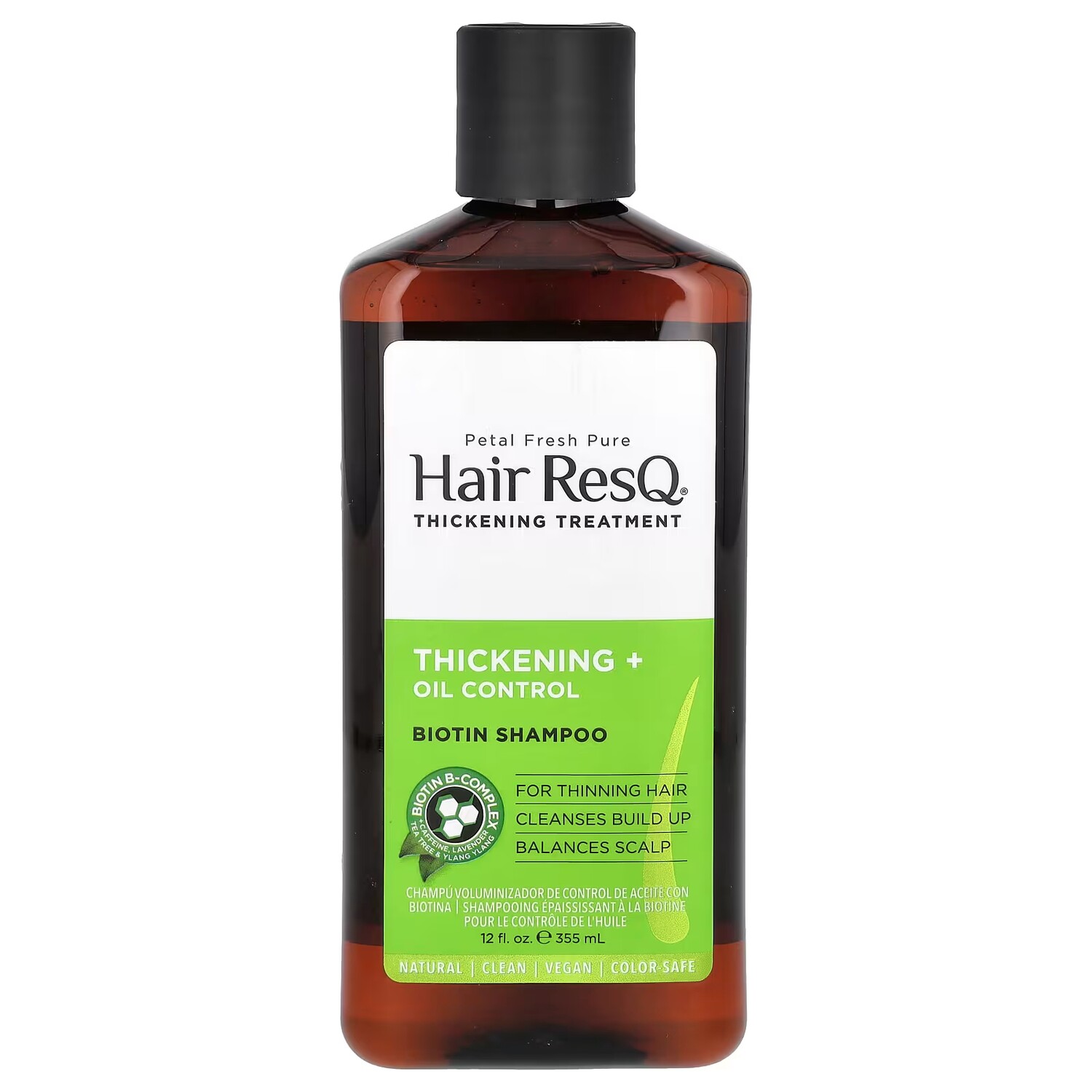 

Шампунь с биотином Petal Fresh Hair ResQ для густоты и контроля жирности, 355 мл