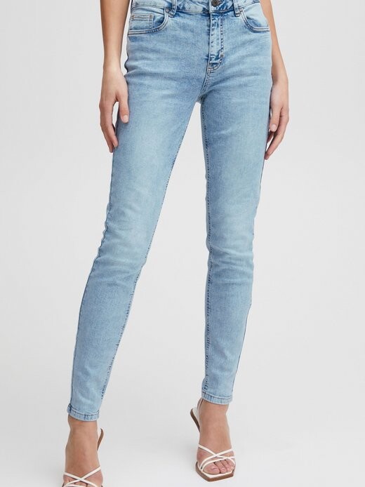

Джинсы с 5 карманами, пзджой Pulz Jeans, синий