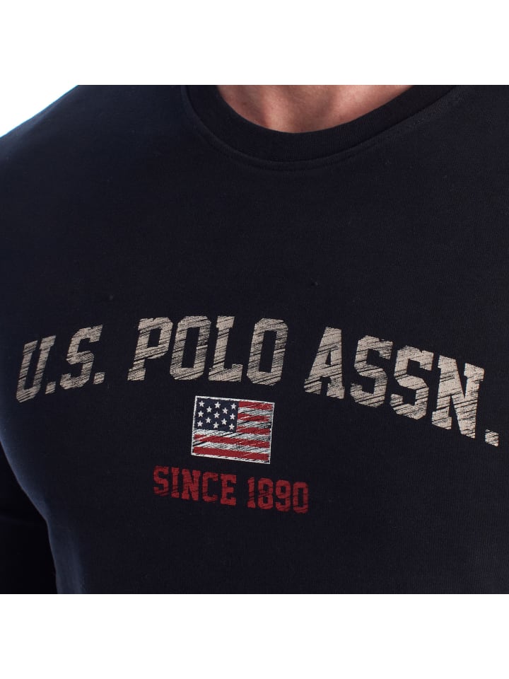 U.S. Polo Assn. Лонгслив с длинными рукавами черного цвета — фото 2