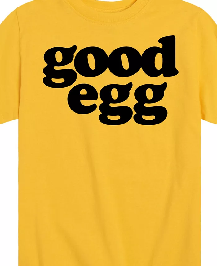 Футболка с принтом "Good Egg" для мальчиков старшего возраста, пасхальная Hybrid, желтый — фото 3