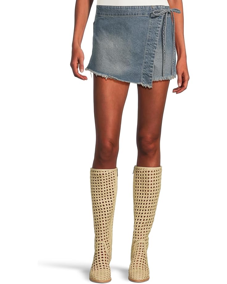 

Юбка Free People Emmy Denim Skort, цвет Misty Blue