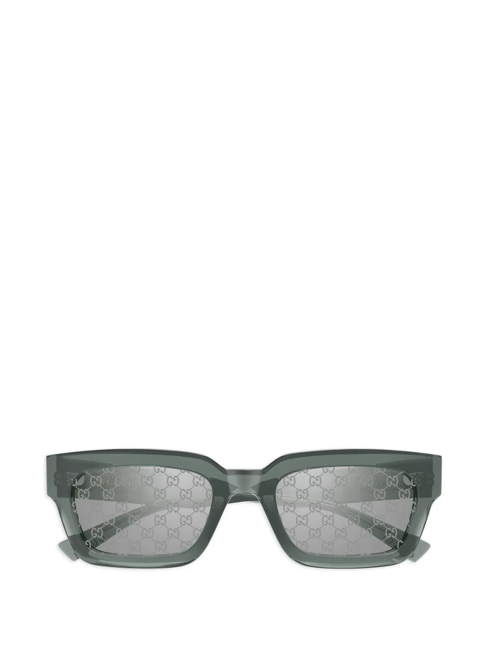 

Солнцезащитные очки с логотипом и квадратной оправой Gucci, серый
