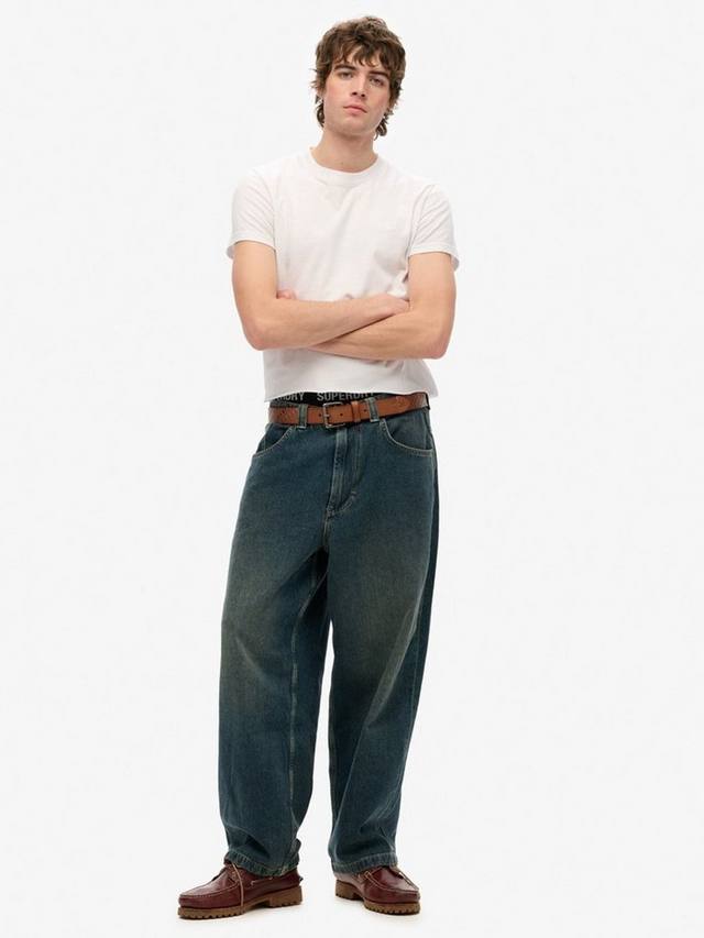 

Багги джинсы в стиле 90-х Superdry, Dark Blue