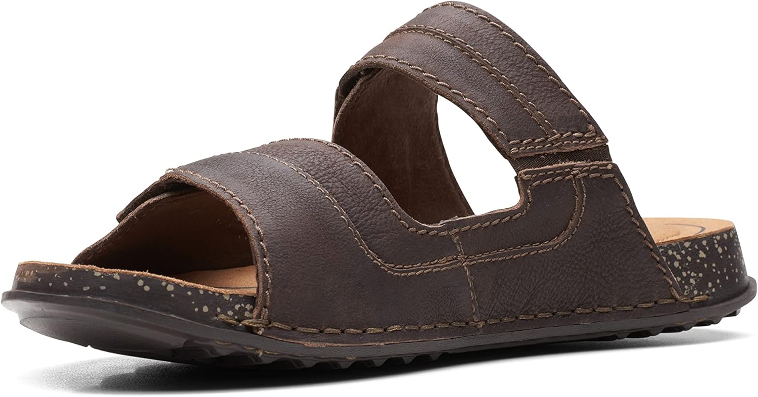 Шлепанцы Clarks mens Crestview Easy, темно-коричневый — фото 4