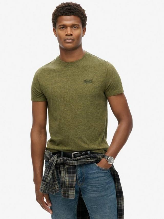 

Футболка Essential Logo из органического хлопка Superdry, Olive Fleck Marl