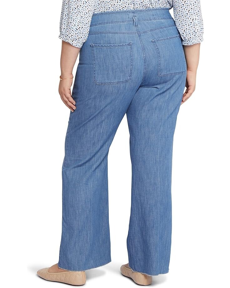 

Джинсы NYDJ Plus Size High-Rise Teresa Wide Leg Hollywood Waistband in Everly, цвет Everly