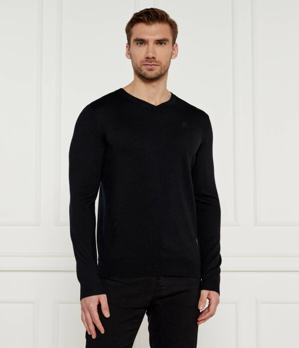 

Шерстяной свитер Regular fit Karl Lagerfeld, черный