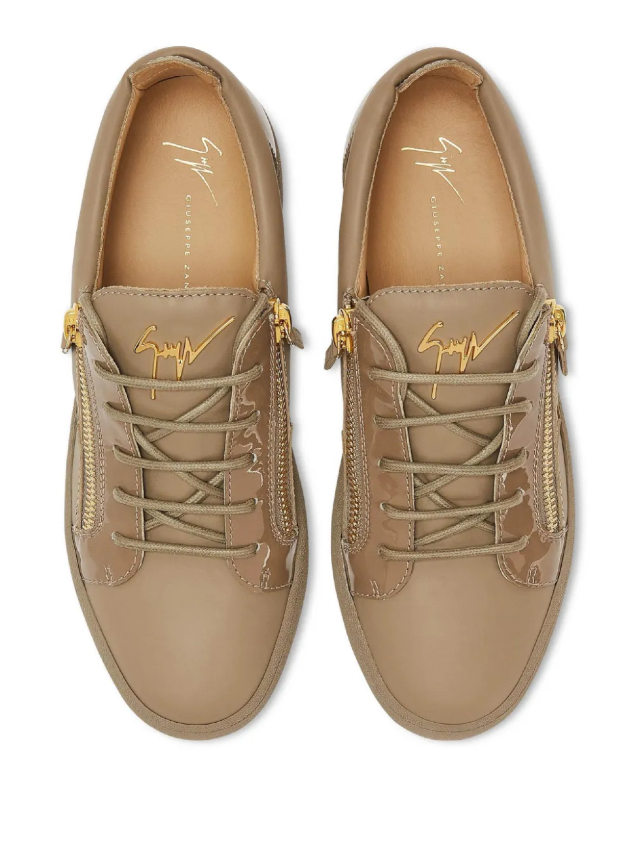 Кроссовки Frankie с застежкой-молнией Giuseppe Zanotti, нейтральный — фото 4