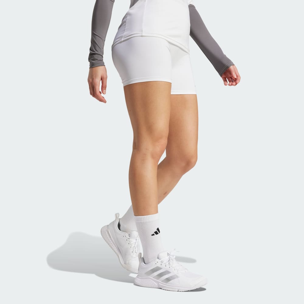 Спортивные шорты-леггинсы Adidas TECHFIT Volleyball Shorts, белый — фото 3